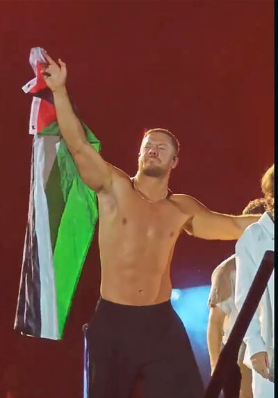 Imagine Dragons carried the Palestinian flag at their recent concert in Milan, Italy. Tiktok