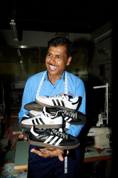 The limited-edition adidas Loomhood Collection is made in conjunction with artisans, including Dream Girls Tailors in Al Fahidi, Dubai. Photo: adidas