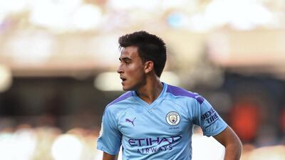 Eric Garcia of Manchester City during the Premier League match against Watford at Etihad Stadium on September 21, 2019. Getty