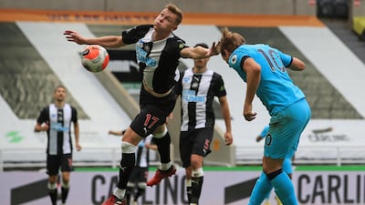 Emil Krafth - 5: Swedish right-back looked completely unsuited for the rough and tumble world of England's top-flight after arriving in a £5 million (Dh23.6m) deal from French side Amiens last summer. Barely played for middle part of season but did OK when brought back into team after restart. Was completely out of his depth when forced to play in a central defensive role due to injuries. AFP