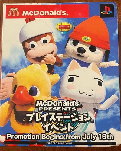 McDonalds released a Japan-only exclusive happy meal toy in 2021, which featured four characters from PlayStation games. Photo: xxx