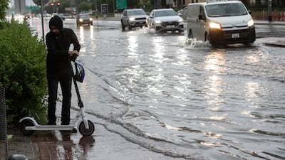 Dubai commuters faced a difficult journey to work early on Friday. Antonie Robertson / The National