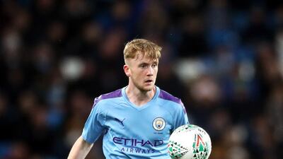 Manchester City's Tommy Doyle during their League Cup win over Southampton at the Etihad Stadium in October, 2019. PA